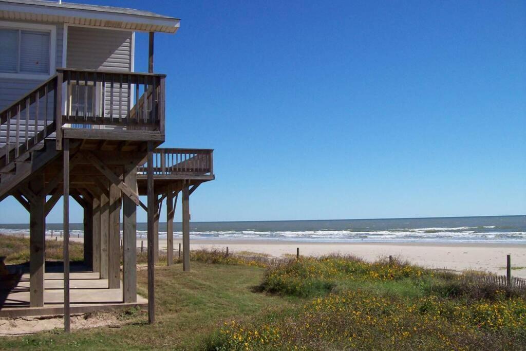 Beach Front On West Beach Galveston Exterior foto